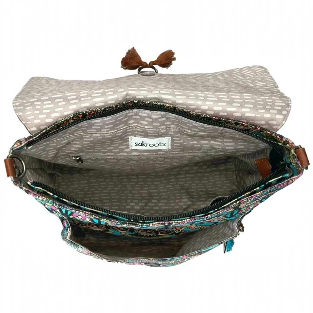 NWOT SAKROOTS COLETTE CONVERTIBLE  Backpack, AQUA‎ ONE WORLD